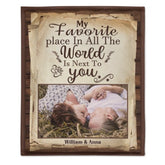 My Favorite Thing Is Staying Next To You - Upload Image, Gift For Couples, Husband Wife - Personalized Blanket - Lovscape